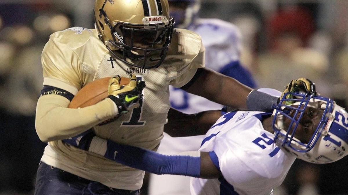 Althoff senior Keenen Young will finish his career as one of the all-time leaders in career receptions, receiving yards and receiving touchdowns.