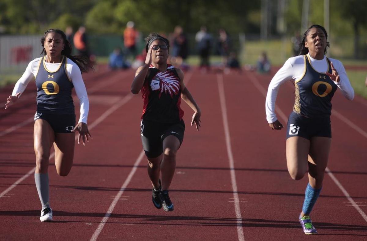 O’Fallon’s Kersten Douglas, Granite City’s Andrea Hyde and O’Fallon’s Tamya Houston placed second, third and first, but the two schools will no longer compete in conference events after the conclusion of next school year.