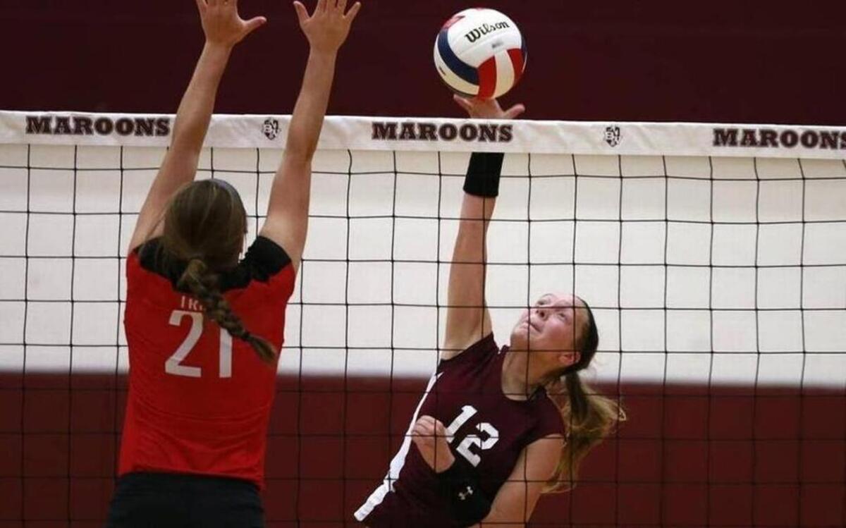 Kaylee Hanger was named MVP of the Quincy Invitational Volleyball Tournament Saturday. The Belleville West senior has helped lead the Maroons to the tournament championship and a 6-0 start to their season.