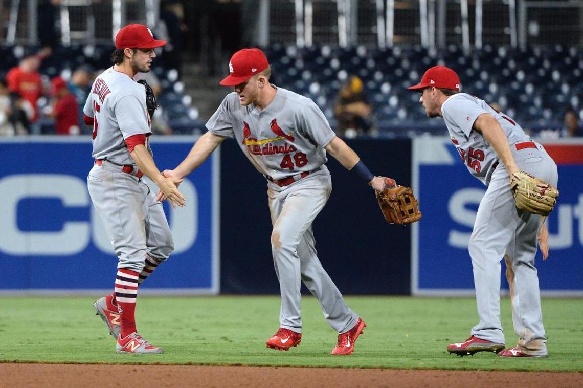 Randal Grichuk, Harrison Bader and Stephen Piscotty have all spent time playing for Craig Unger and the Memphis Redbirds in 2017.