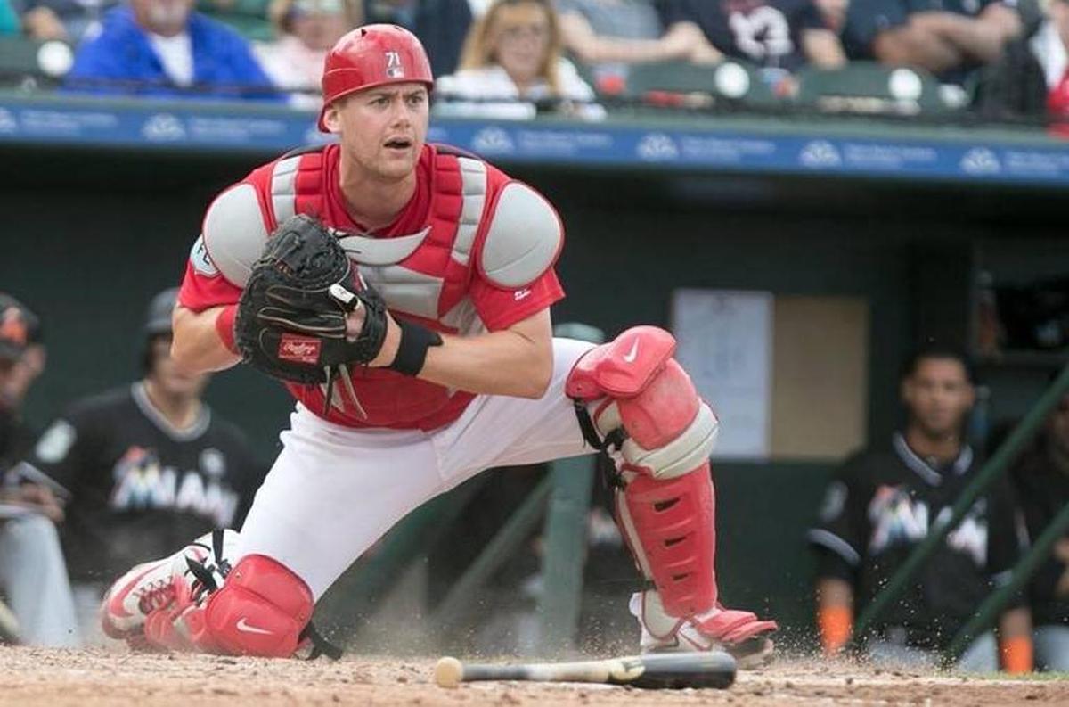 St. Louis Cardinals catcher Carson Kelly will bide his time as Yadier Molina’s backup. Derik Holtmann dholtmann@bnd.com