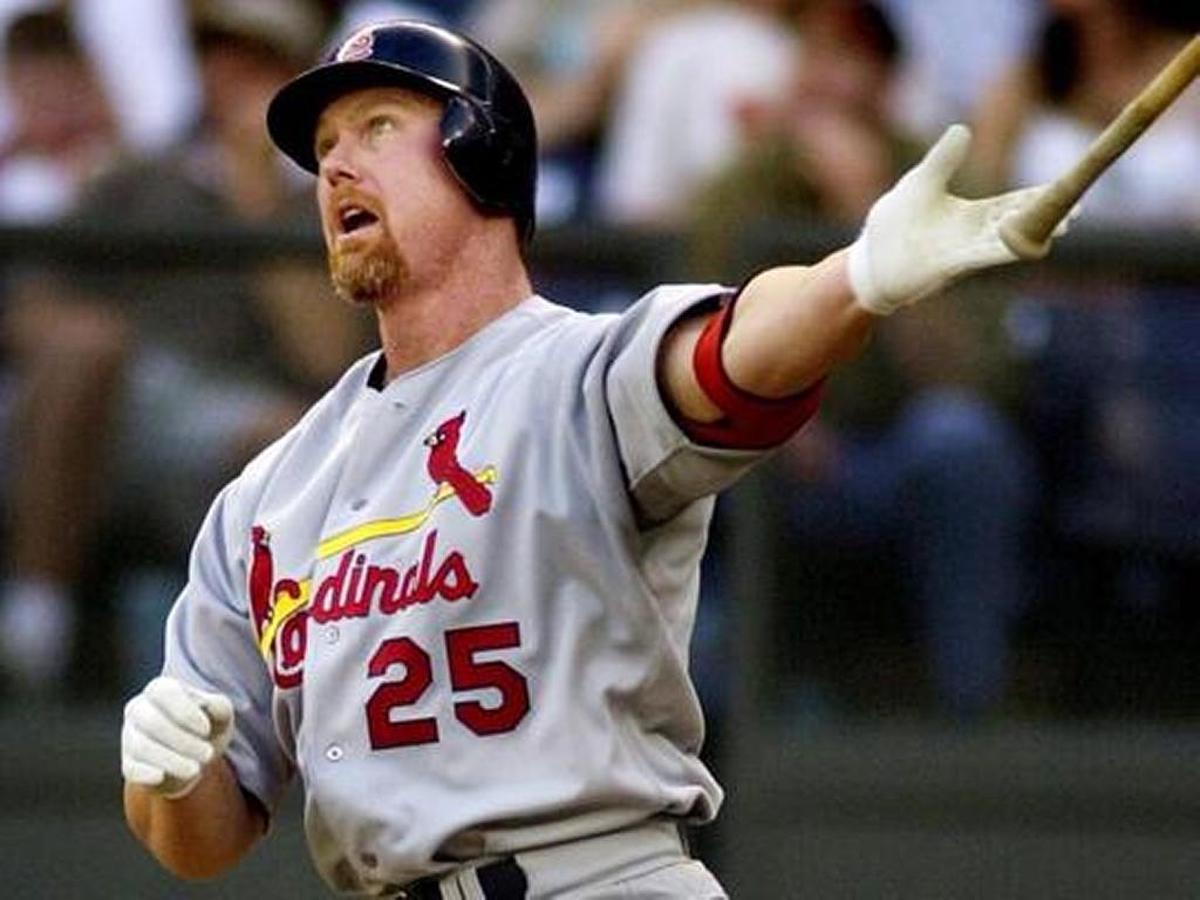 Mark McGwire was acquired by the Cardinals from the Oakland A’s with a 1997 trade for relieve pitcher T.J. Matthew, a native of Columbia, Ill.