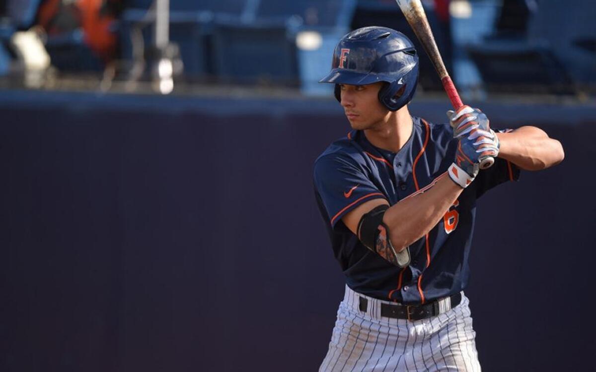 Cal State Fullerton outfielder Scott Hurst was the first pick of the St. Louis Cardinals in the 2017 MLB Draft at no. 94 overall.