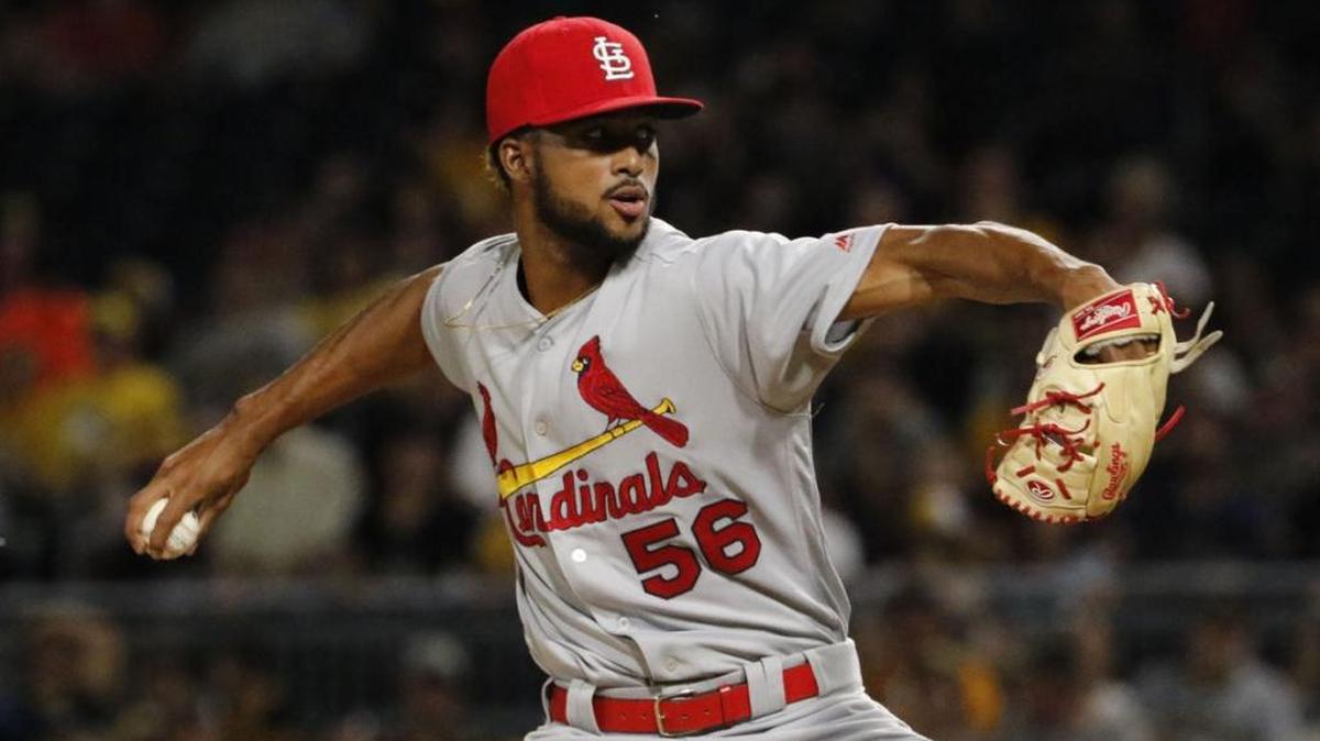 Right-handed pitcher Sandy Alcantara was a suprise September call-up by the St. Louis Cardinals last year.