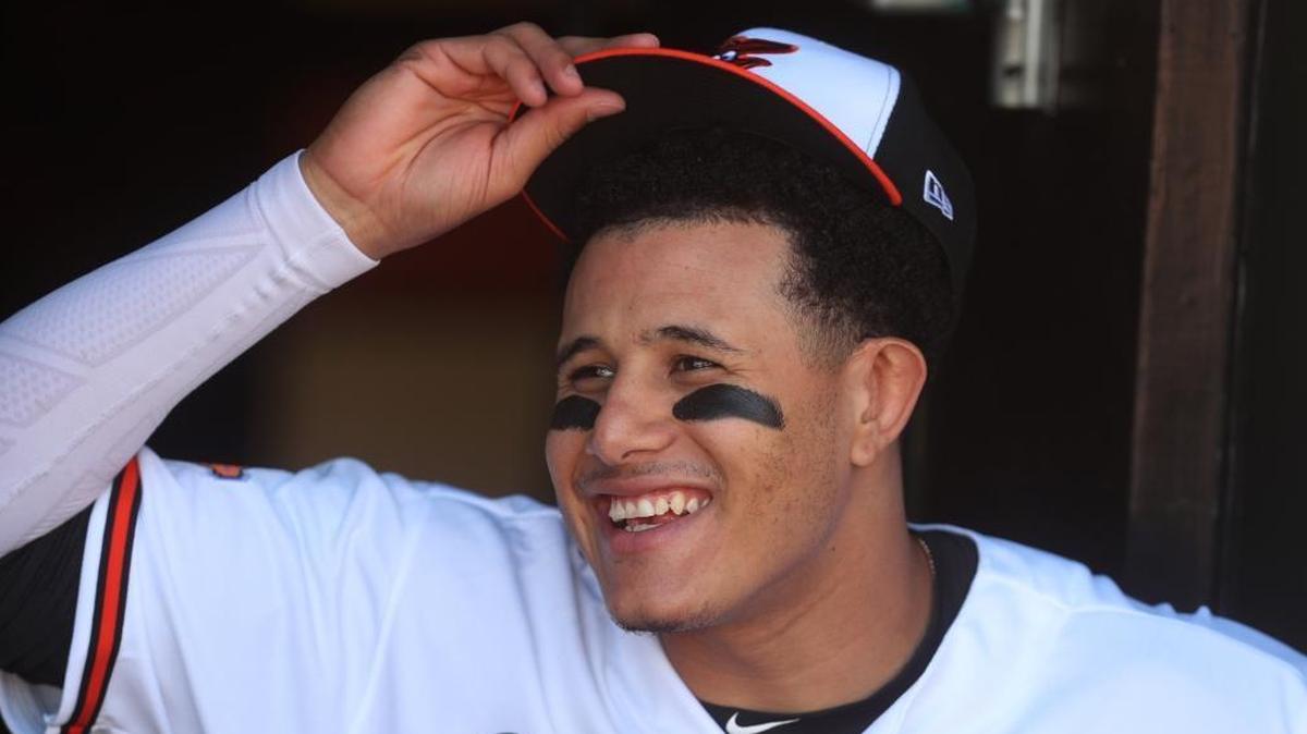 Baltimore Orioles 3B Manny Machado (13) pictured in the dugout during a game against the Tampa Bay Rays at Oriole Park at Camden Yards in Baltimore, MD on September 24, 2017.