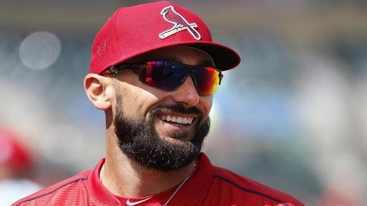 A black and blue finger is keeping Cardinals first baseman out of the Pittsburgh series.