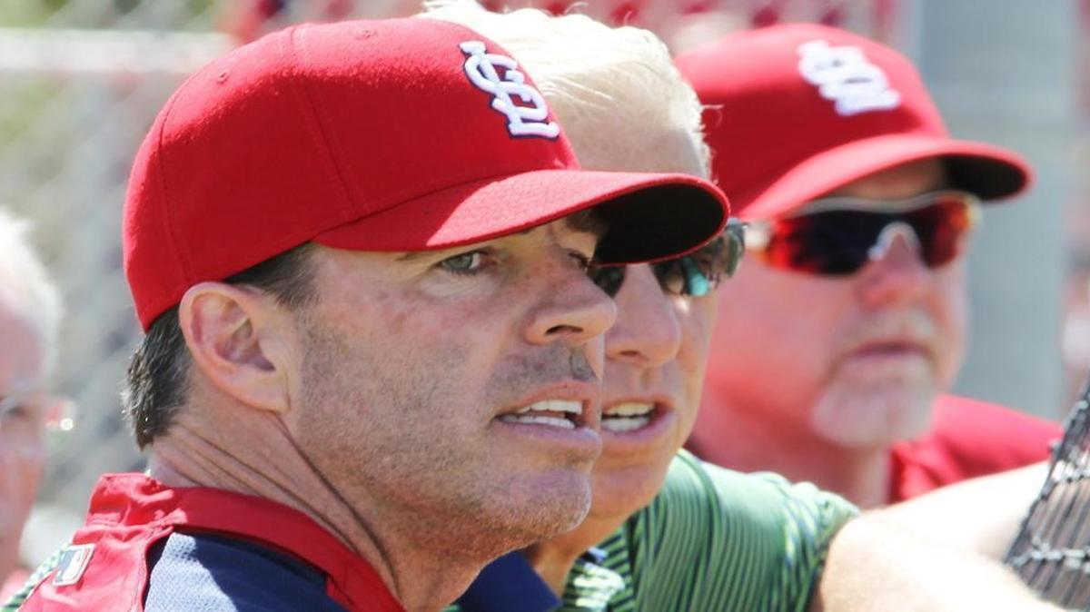 Jim Edmonds at Cardinals spring training in 2012, after his retirement from the game.