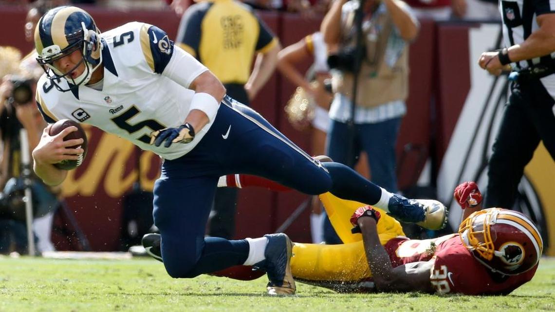 Rams show up flat, get run over by Redskins
