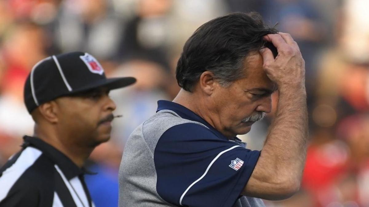 Los Angeles Rams’ head coach Jeff Fisher tied Dan Reeves for most losses in a career with the team’s loss to the Atlanta Falcons Sunday. Fisher received a two-year contract extension from the Rams last week.