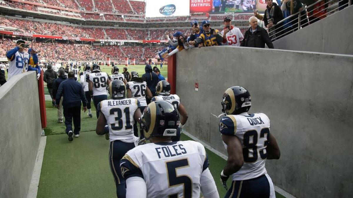 The Rams are on their way out of St. Louis, headed back to Los Angeles (AP Photo/Marcio Jose Sanchez)