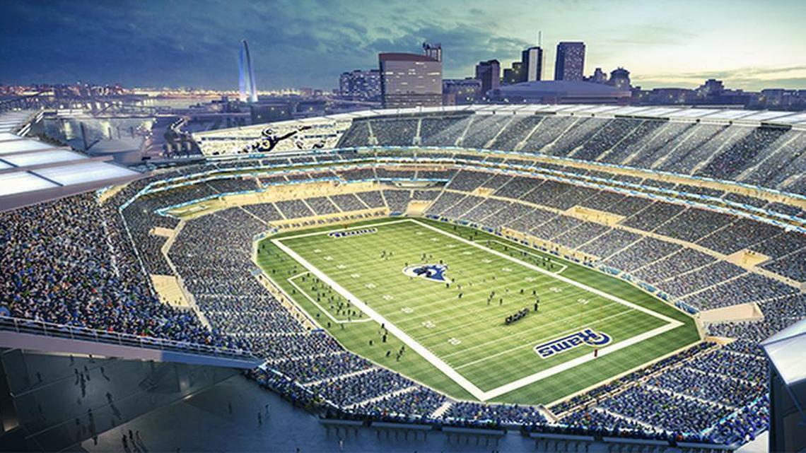 This is what the proposed stadium in St. Louis will look like.