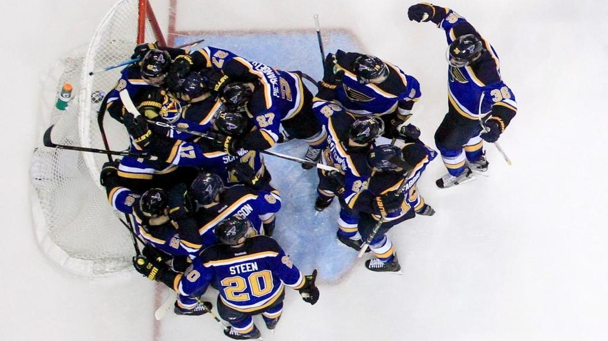 Will the Blues be celebrating for a third straight round in the playoffs? The San Jose Sharks stand in their way.