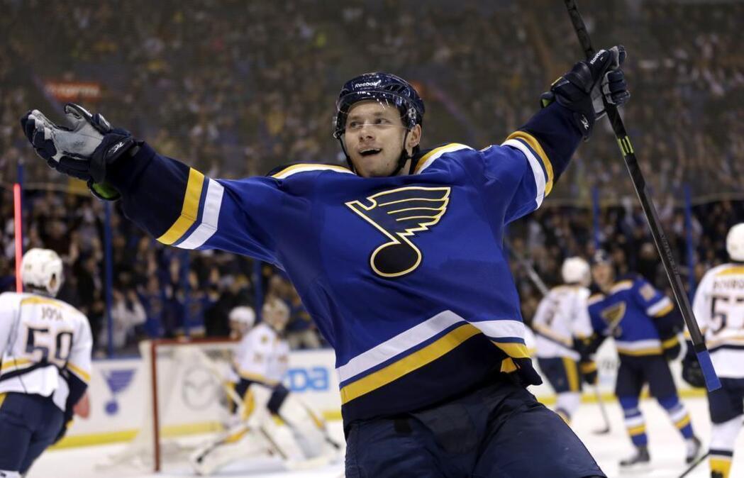 
The St. Louis Blues' Vladimir Tarasenko has signed an eight-year, $60 million contract, according to the team. 
