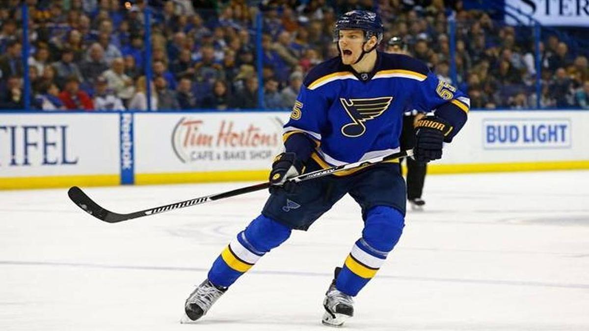 Blues defenseman Colton Parayko has two goals and two assists in the playoffs so far.